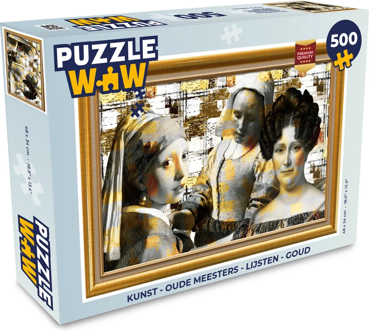PuzzleWow Oude Meesters Legpuzzel 500 Stuks - Multicolor