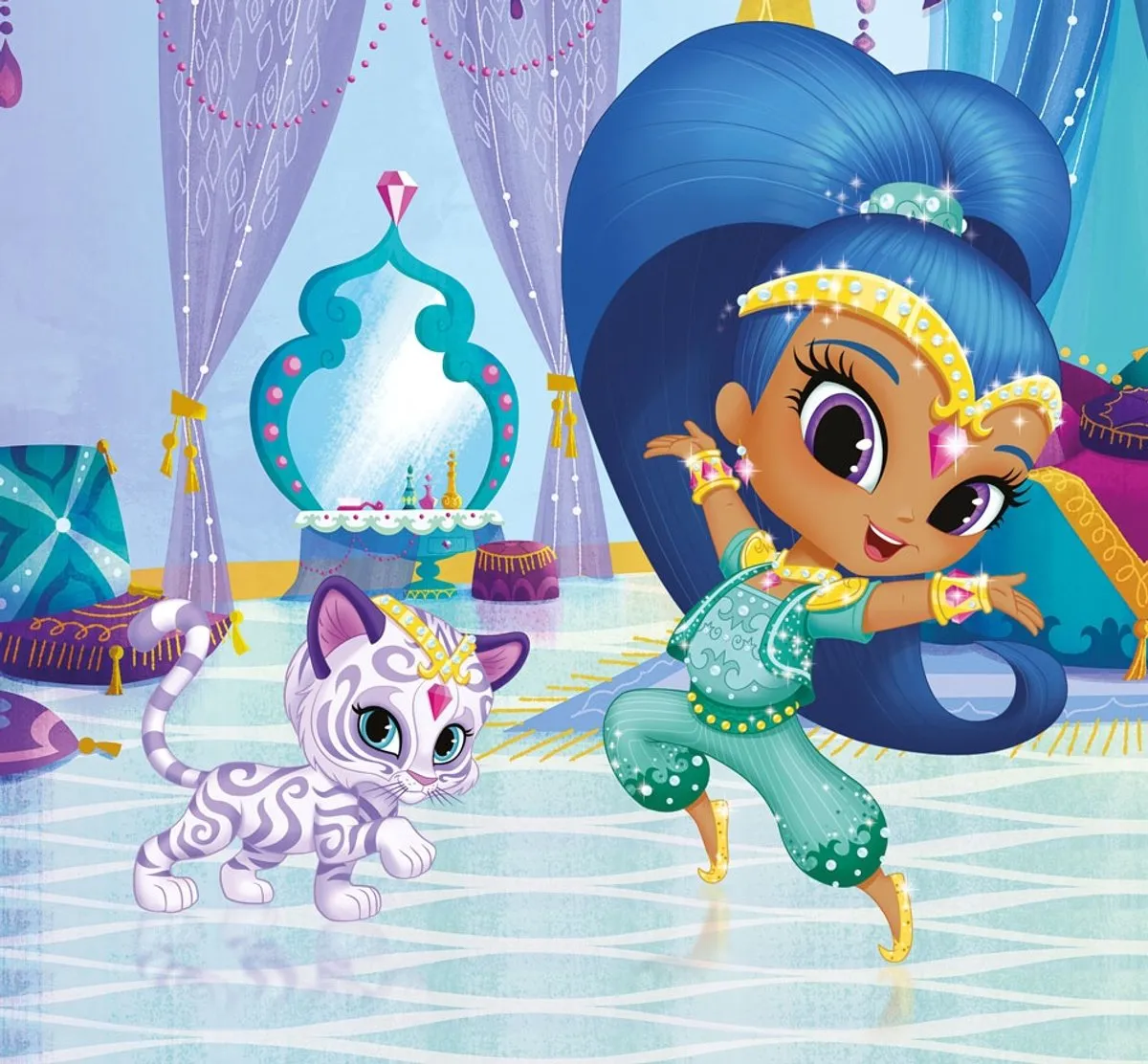 Tactic Shimmer & Shine Vloerpuzzel 35 Stuks - 60x40cm