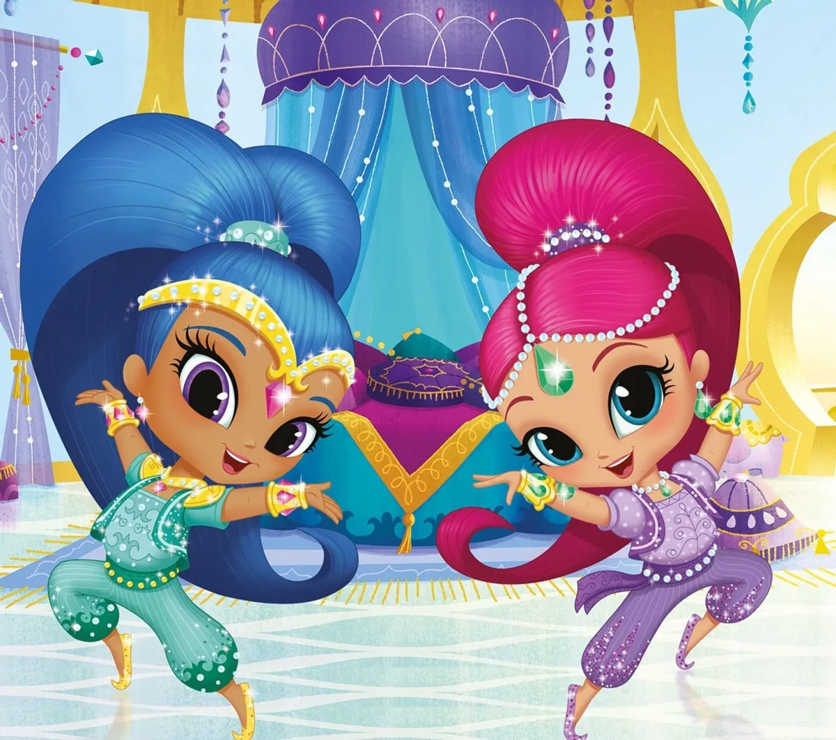 Tactic Shimmer & Shine Vloerpuzzel 35 Stuks - 60x40cm