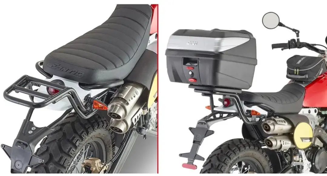 Givi Monolock Caballero Scrambler Topkoffer - Zwart - afbeelding 2 van 2