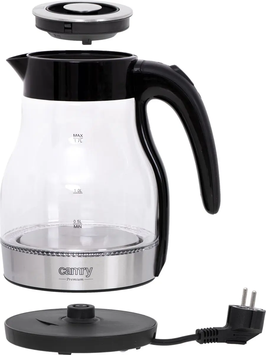Camry CR 1300 Waterkoker 1.7L - 2200W - Zilverkleurig - afbeelding 5 van 5