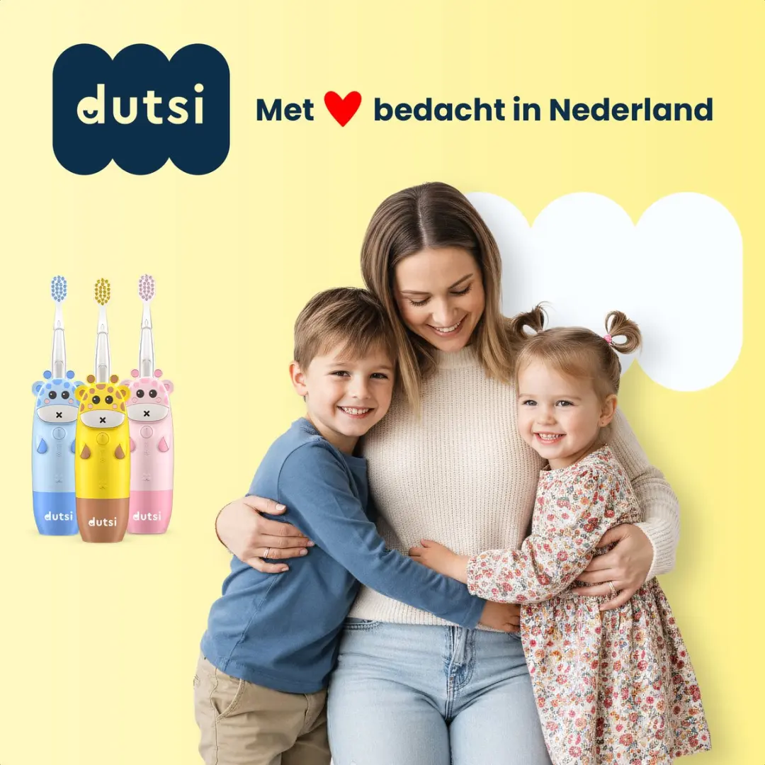 Dutsi Blinky Raf DBR01 Elektrische Kindertandenborstel - 3 Snelheden - 4 Opzetborstels - Geel - afbeelding 6 van 6