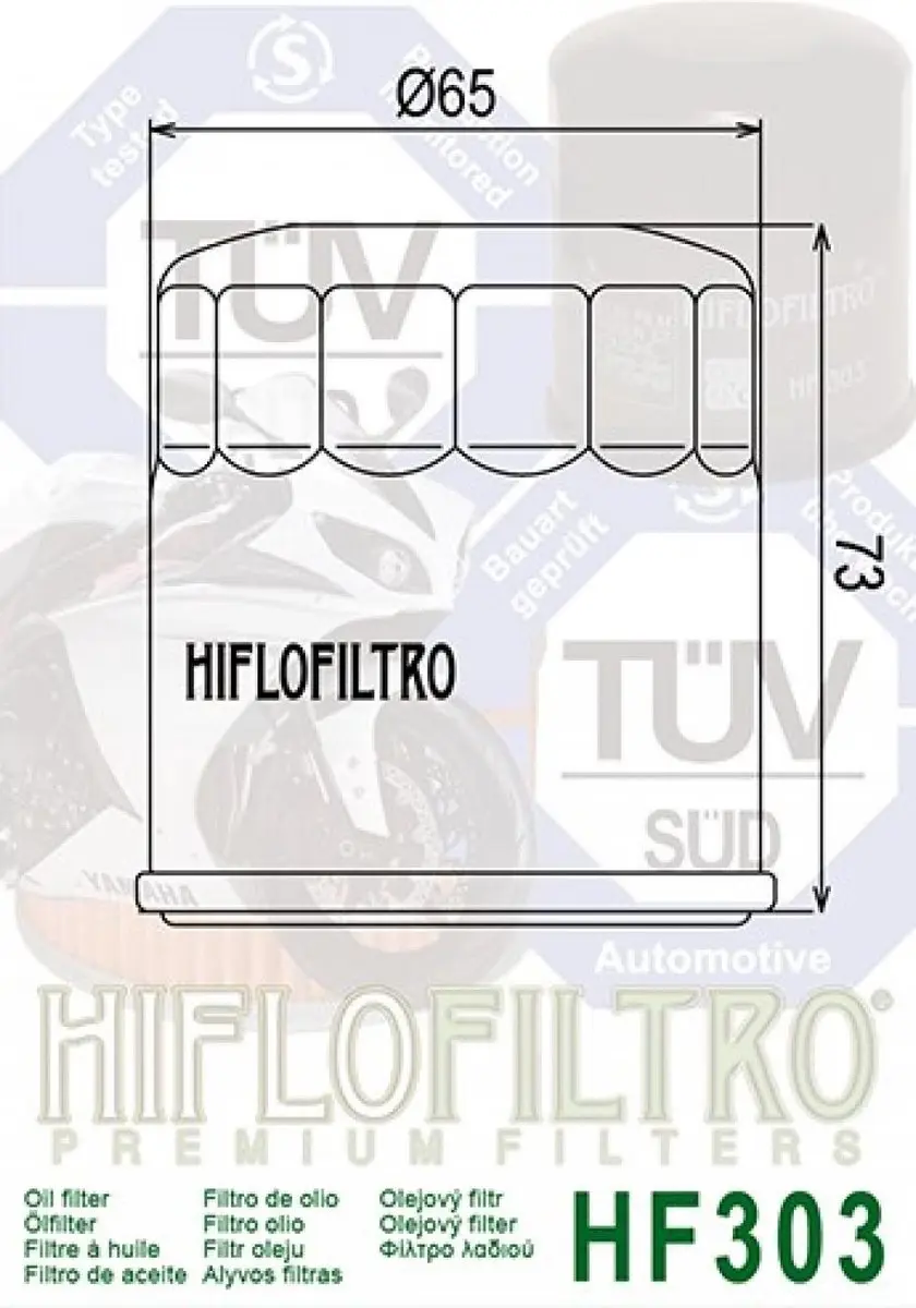 HifloFiltro HF303 Oliefilter - Noir - afbeelding 3 van 6