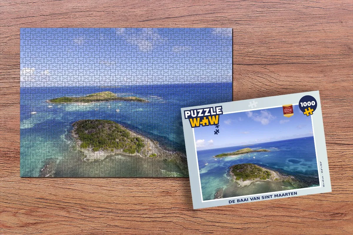 PuzzleWow De baai van Sint Maarten Legpuzzel 1000 Stuks