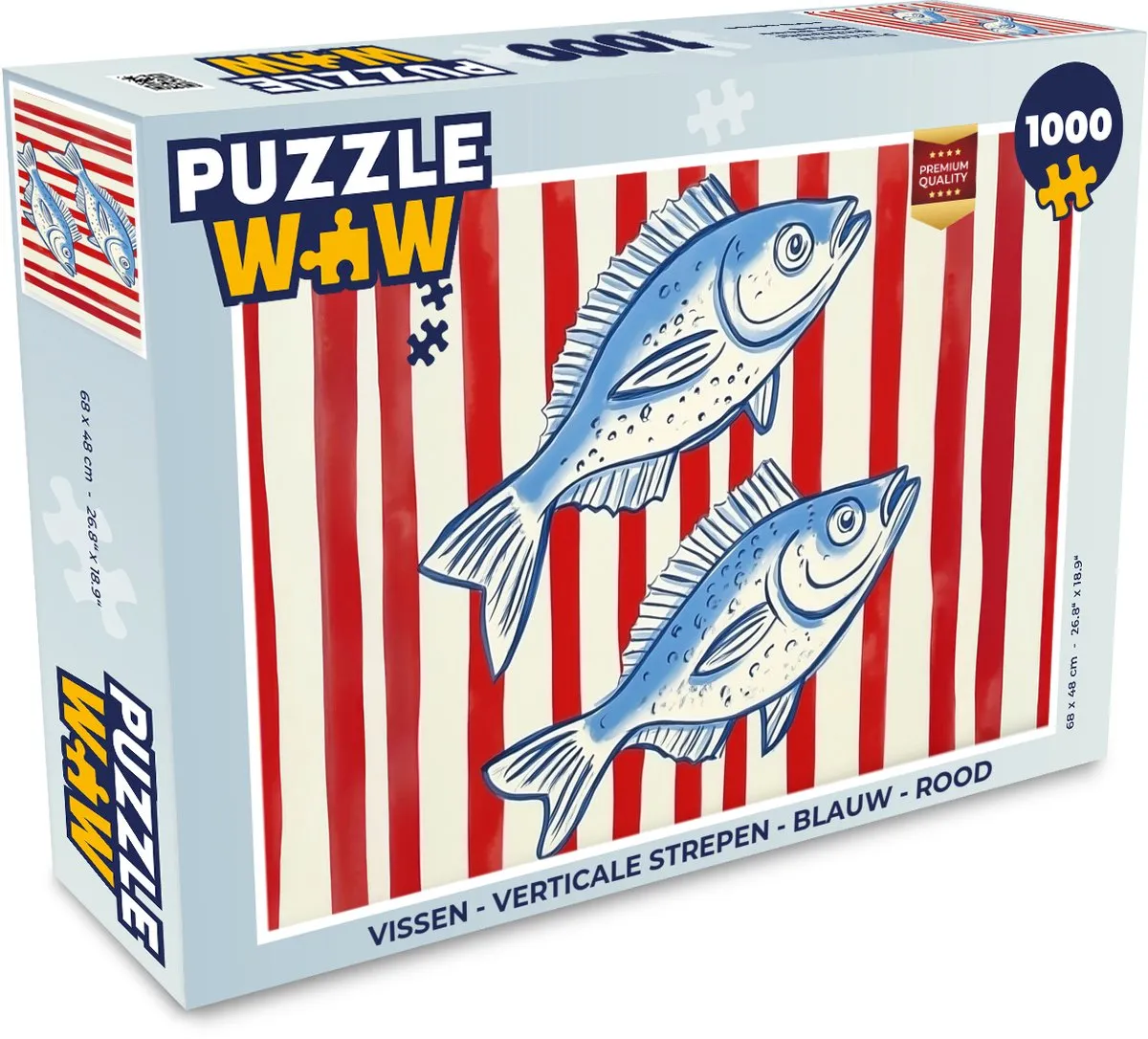 PuzzleWow Vissen Puzzel 1000 Stuks