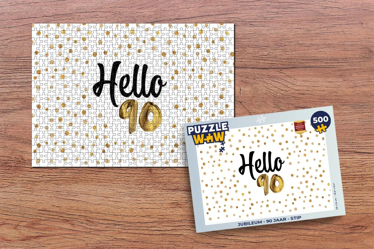 PuzzleWow Jubileum Stip Legpuzzel 500 Stuks - Multicolor