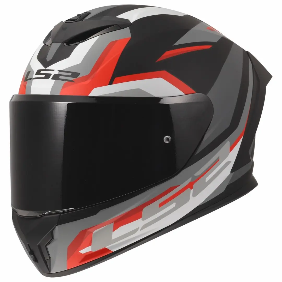 LS2 Helm Rapid III FF820 - XXS - Zwart/Rood