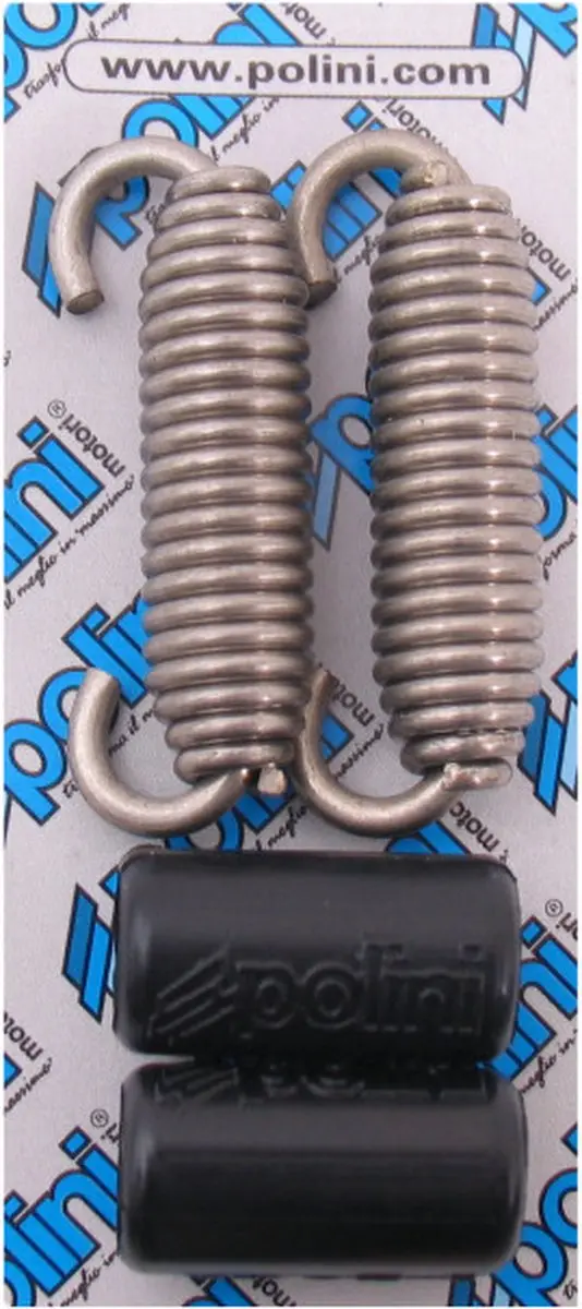 Polini uitlaatveerset RVS met rubber 5,3 cm