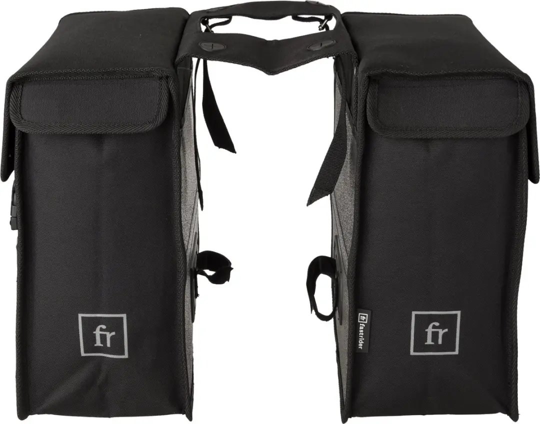 FastRider Hybrid Large Dubbele Fietstas 35L - Zwart - afbeelding 3 van 6