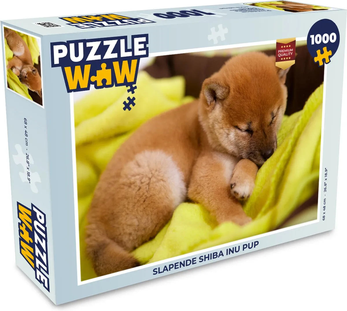 PuzzleWow Slapende Shiba Inu Legpuzzel 1000 Stuks