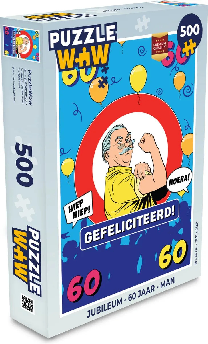 PuzzleWow Jubileum Legpuzzel 500 Stuks