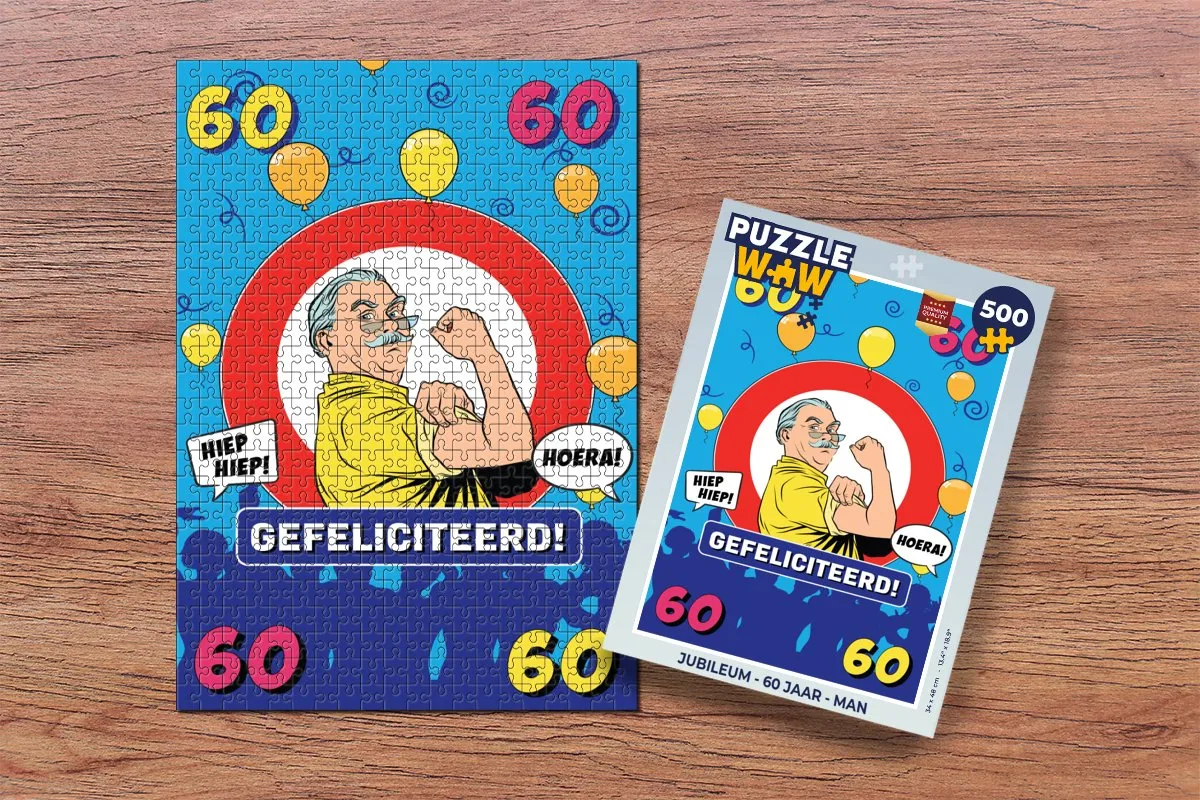 PuzzleWow Jubileum Legpuzzel 500 Stuks - Multicolor