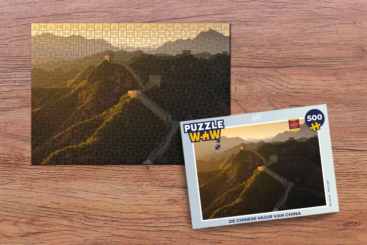 PuzzleWow De Chinese Muur Legpuzzel 500 Stuks - Multicolor