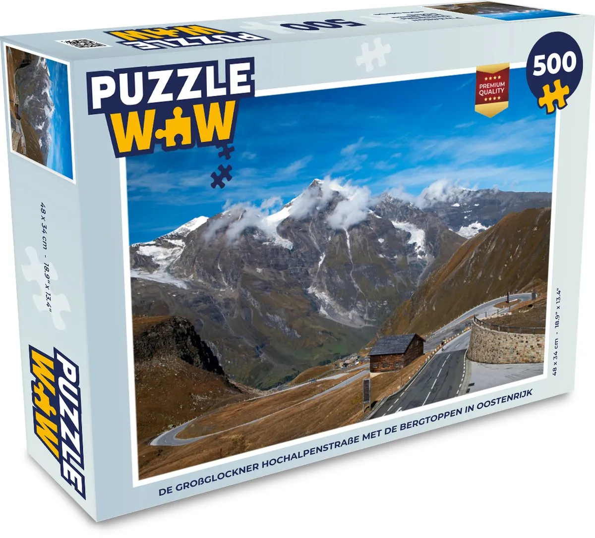 PuzzleWow Großglockner Hochalpenstraße Legpuzzel 500 Stuks