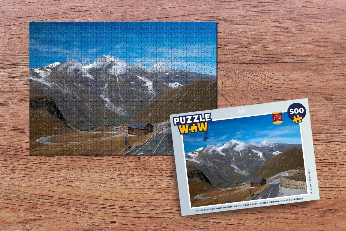 PuzzleWow Großglockner Hochalpenstraße Legpuzzel 500 Stuks - Multicolor