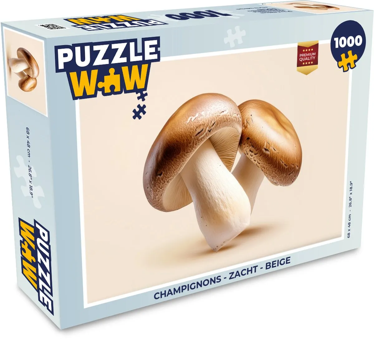 PuzzleWow Champignons Legpuzzel 1000 Stuks