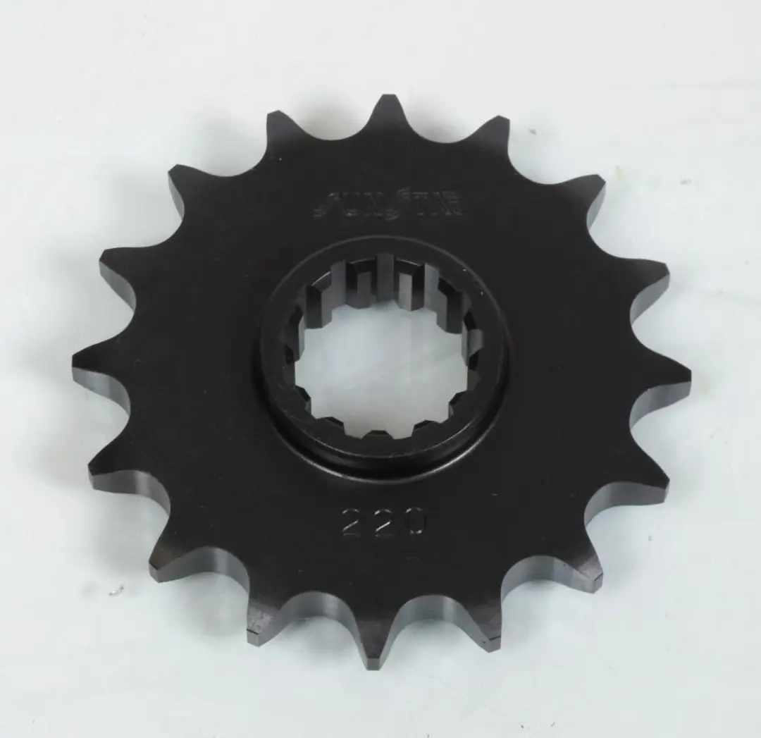 Pignon de sortie de boite Sunstar pour Moto Suzuki 125 DR 1985 à 1998 16 dents