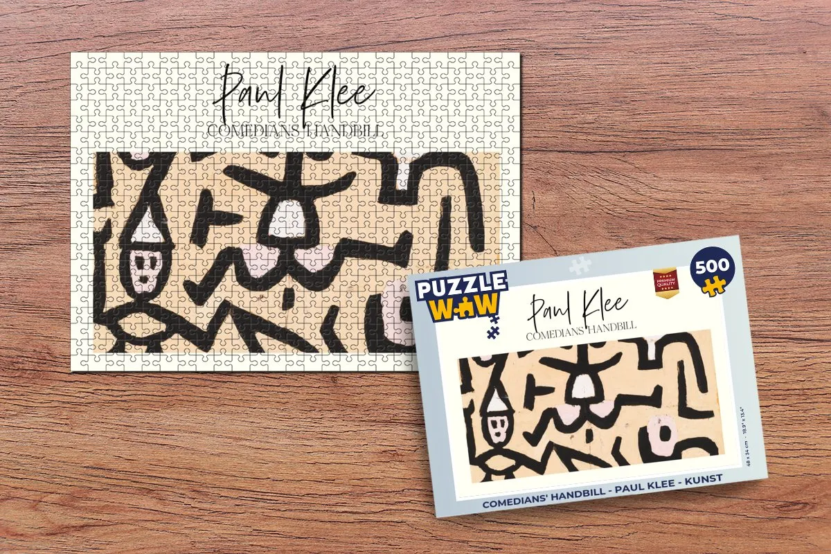PuzzleWow Paul Klee Kunst Legpuzzel 500 Stuks - Multicolor
