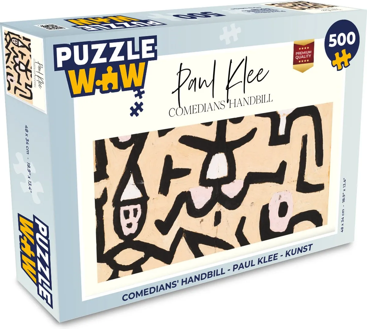 PuzzleWow Paul Klee Kunst Legpuzzel 500 Stuks