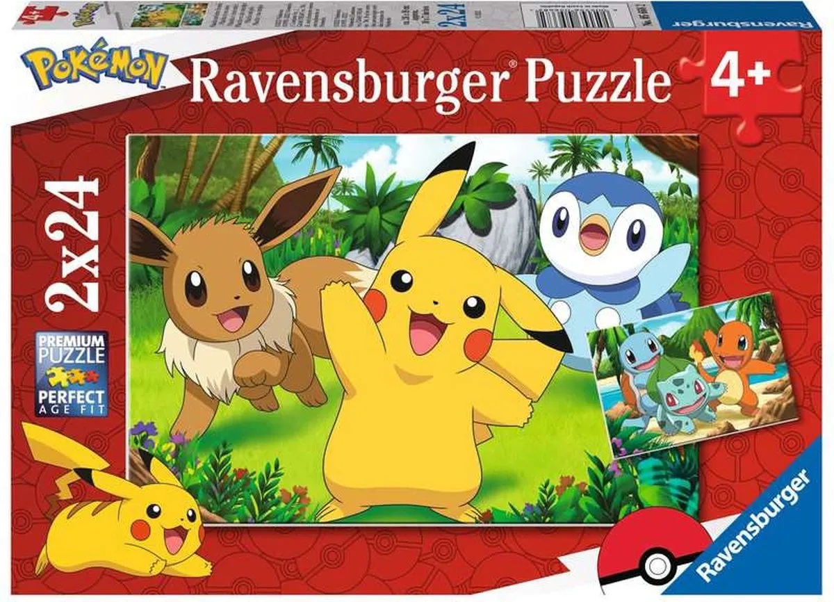 Ravensburger Pikachu en zijn vrienden Legpuzzel 48 Stuks - Multicolor
