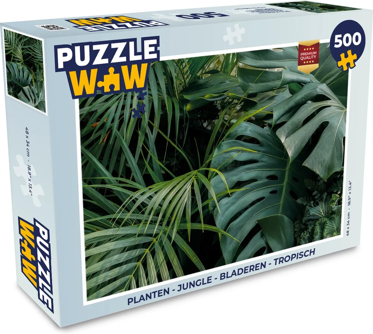 PuzzleWow Jungle Legpuzzel 500 Stuks - Multicolor