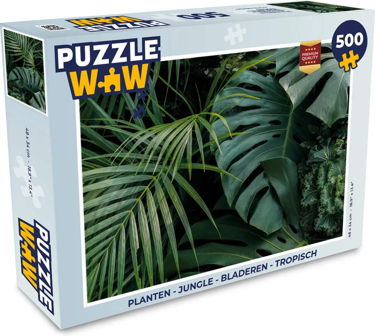PuzzleWow Jungle Legpuzzel 500 Stuks - Multicolor