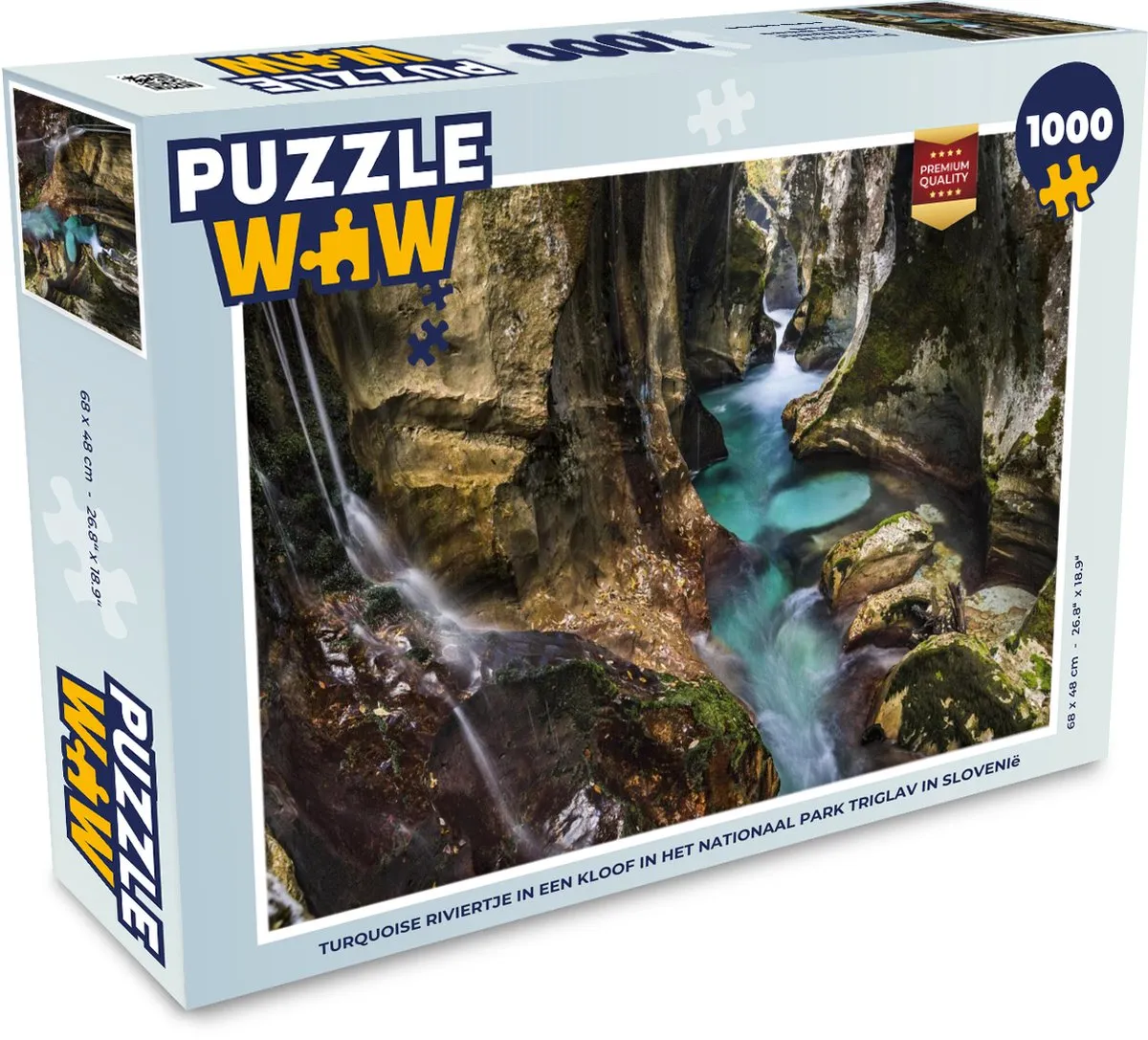 PuzzleWow Legpuzzel 1000 Stuks - Nationaal Park Triglav