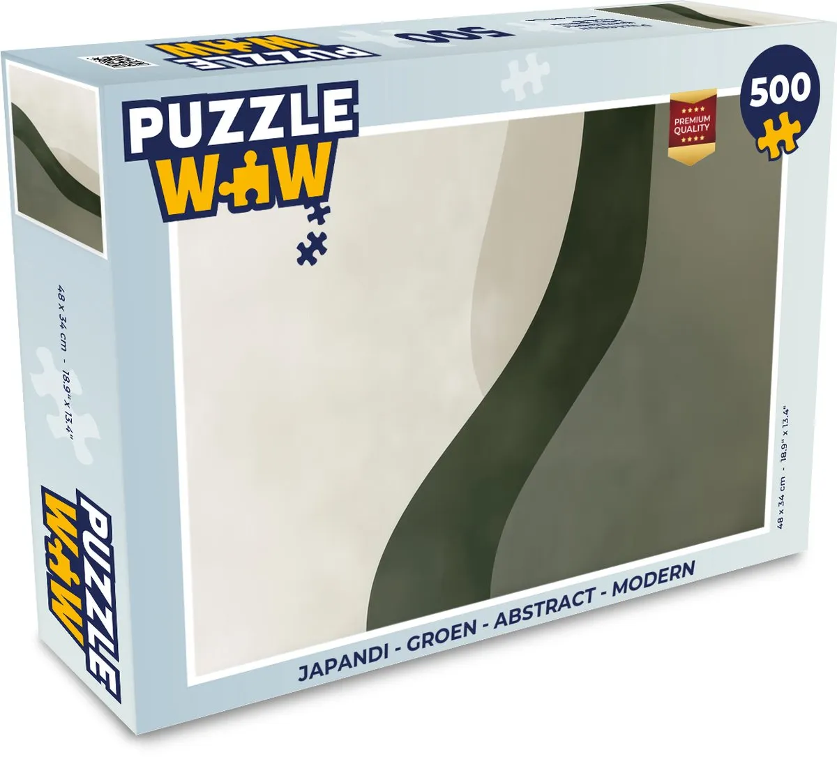 PuzzleWow Japandi Legpuzzel 500 Stuks - Groen