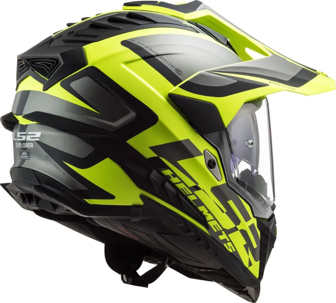LS2 MX701 Explorer Adventure Helm - XS - Fluogeel