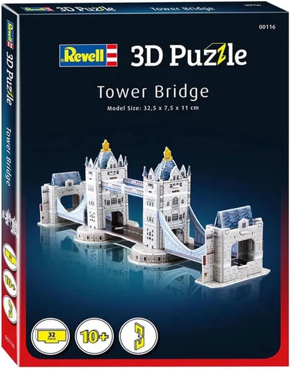 Revell Tower Bridge 3D Puzzel - 32 Stuks - Multi