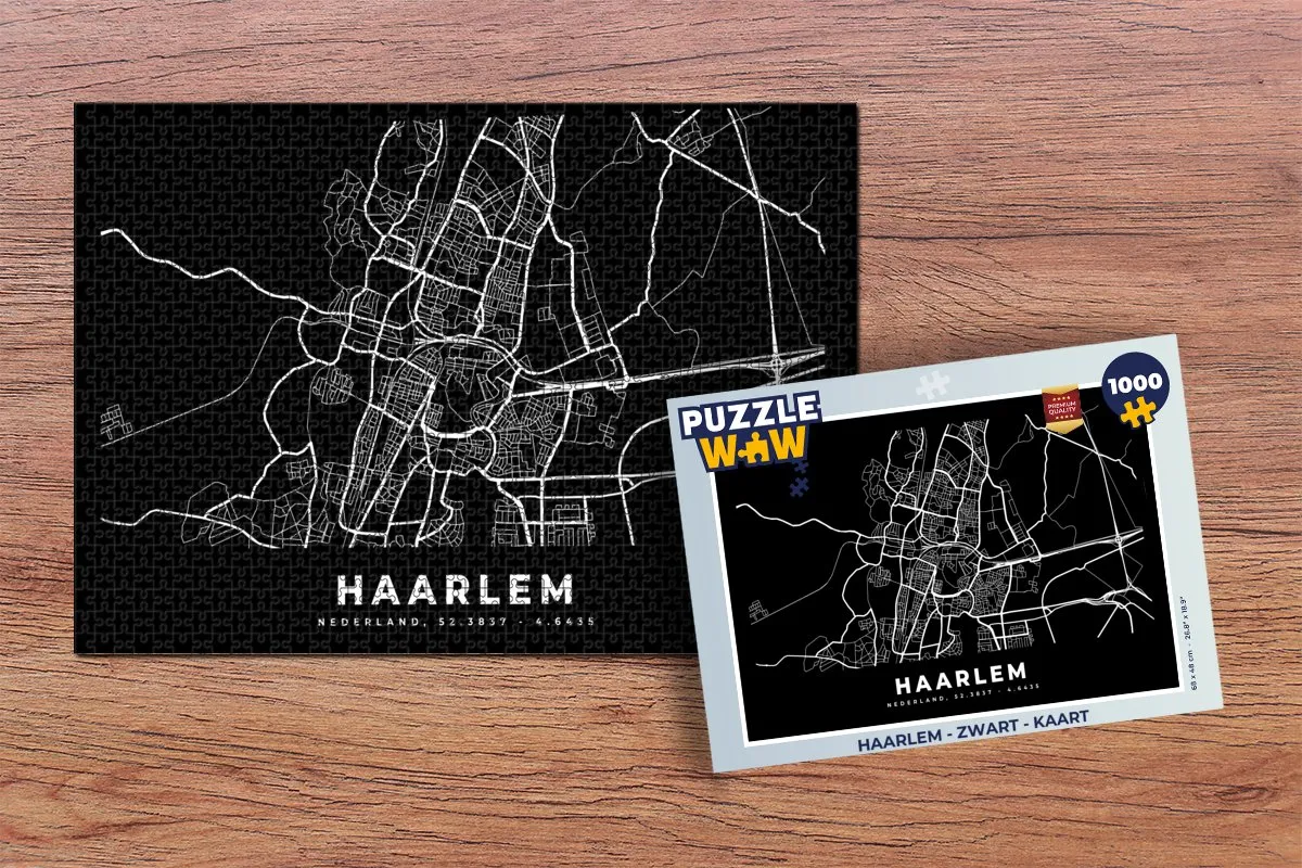PuzzleWow Haarlem Legpuzzel 1000 Stuks - Multicolor