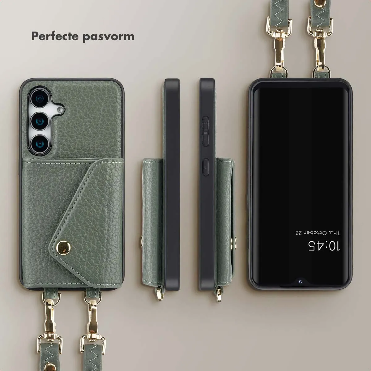 Selencia Sera Koordhoes Samsung Galaxy S24/S25 - Sage Groen - afbeelding 6 van 6