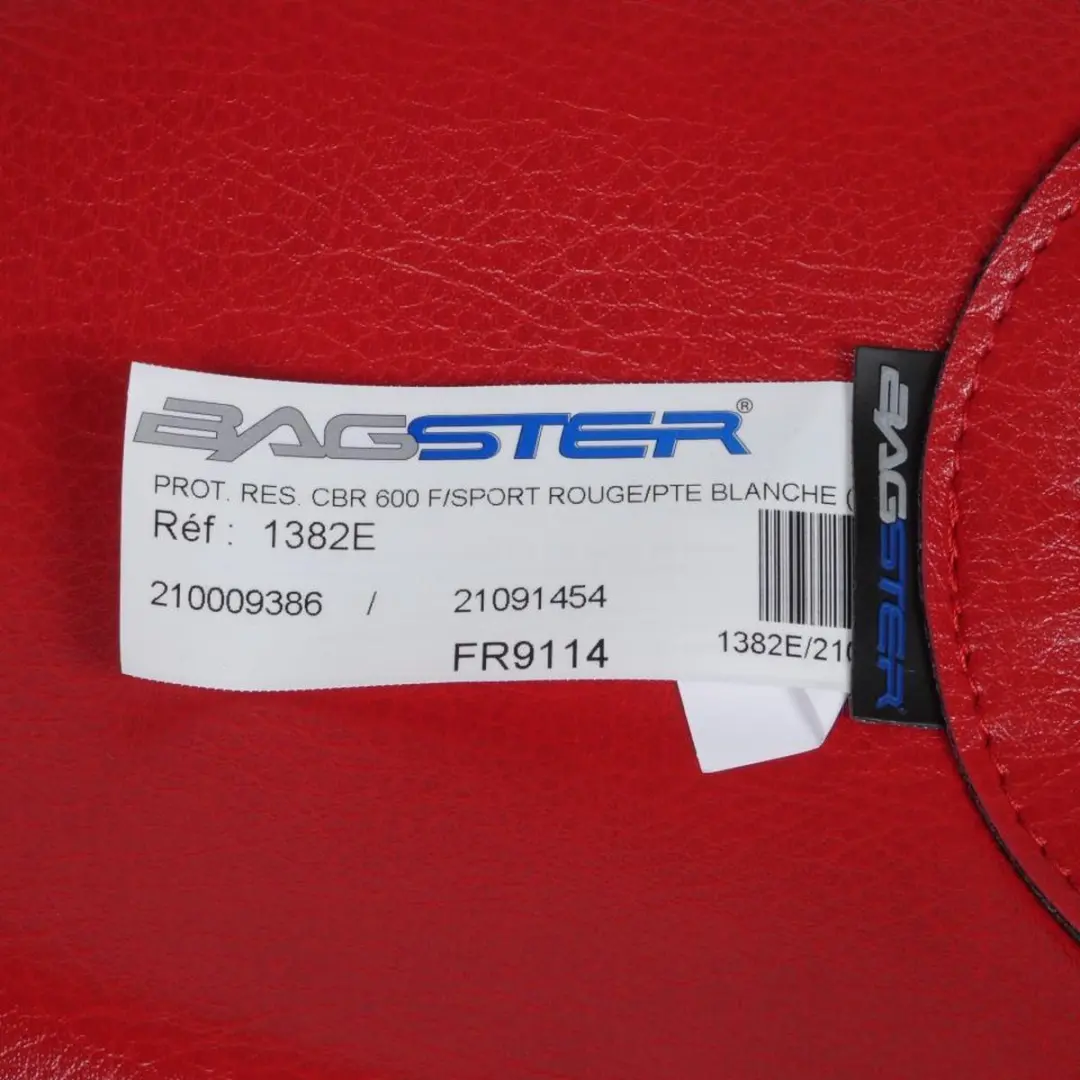 bagster tankmat voor motor honda cbr 600 s 1999 1382e rood wit tip
