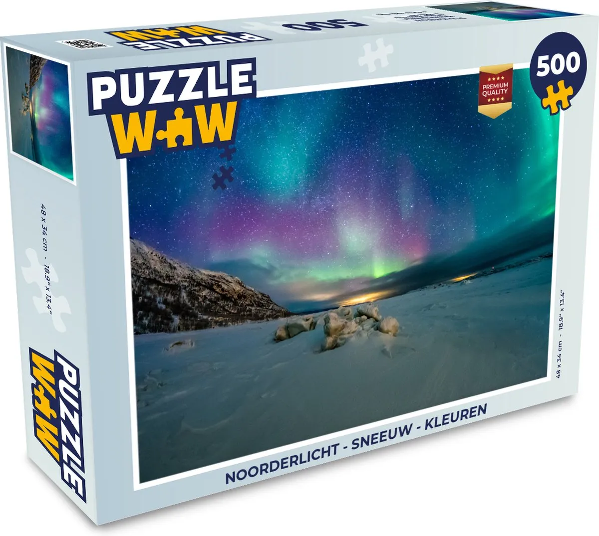 PuzzleWow Noorderlicht Legpuzzel 500 Stuks