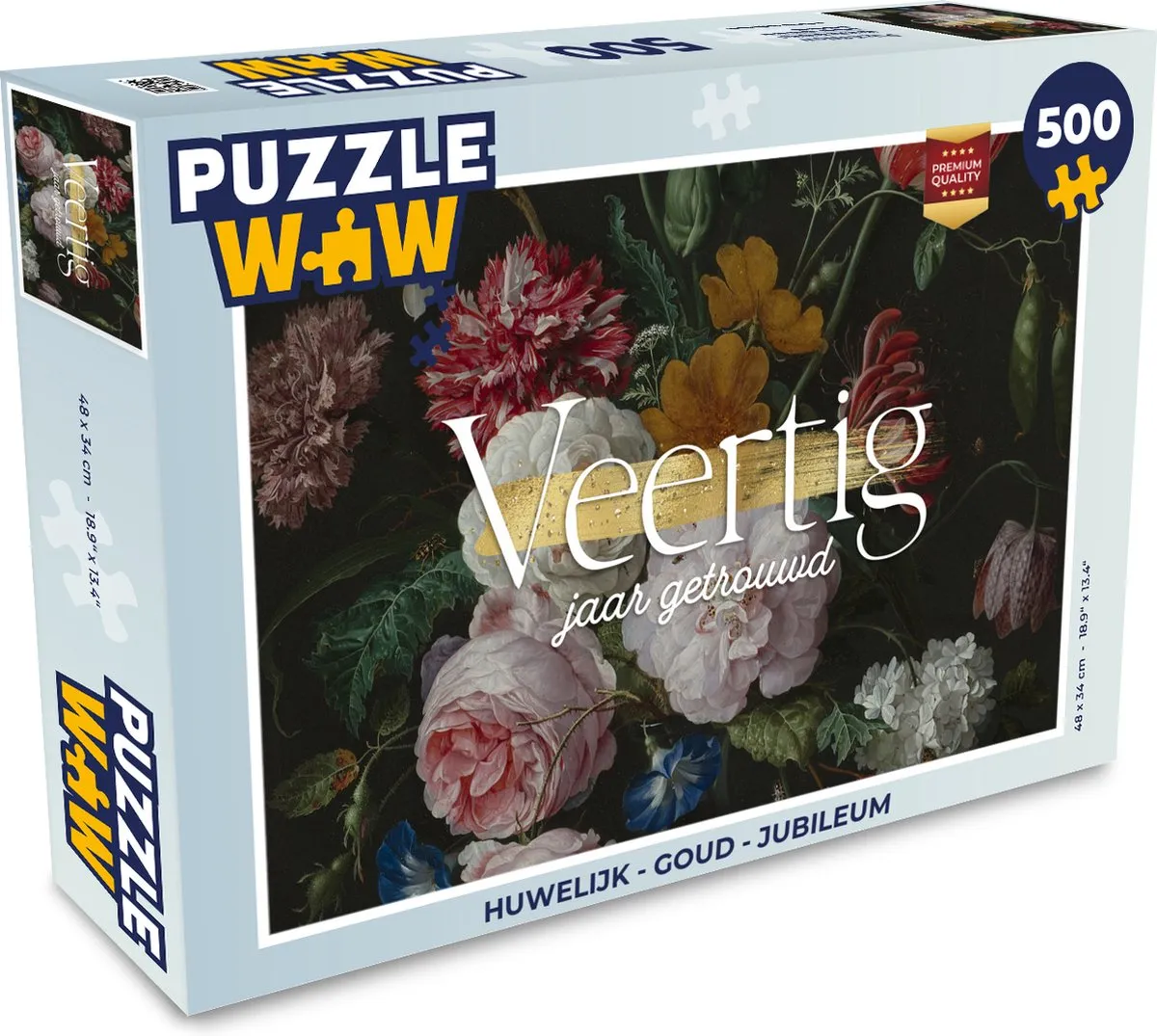 PuzzleWow 500-delige Huwelijksjubileumpuzzel