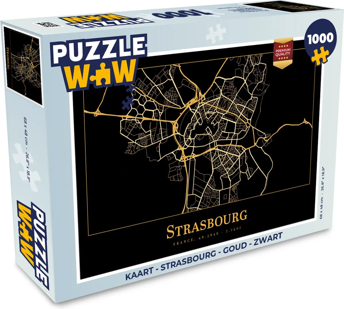 PuzzleWow Strasbourg Legpuzzel 1000 Stuks