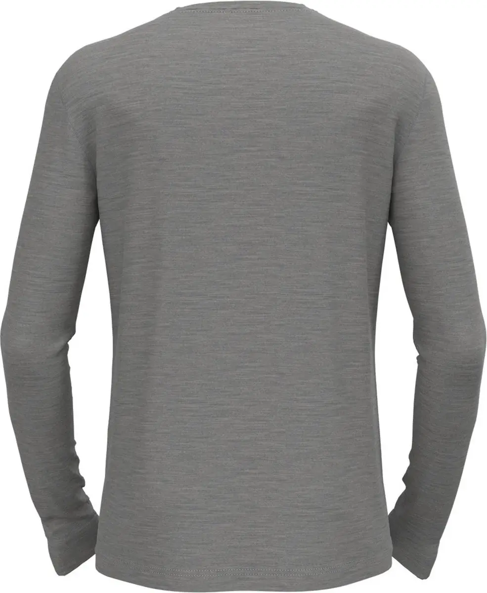 ODLO Natural Merino 200 Thermoshirt Lange Mouwen - Grijs - afbeelding 2 van 6