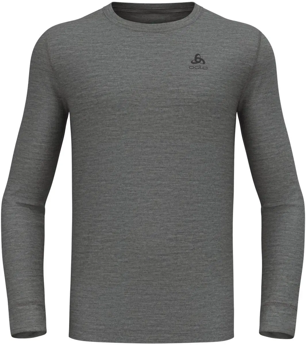 ODLO Natural Merino 200 Thermoshirt Lange Mouwen - Grijs - afbeelding 6 van 6