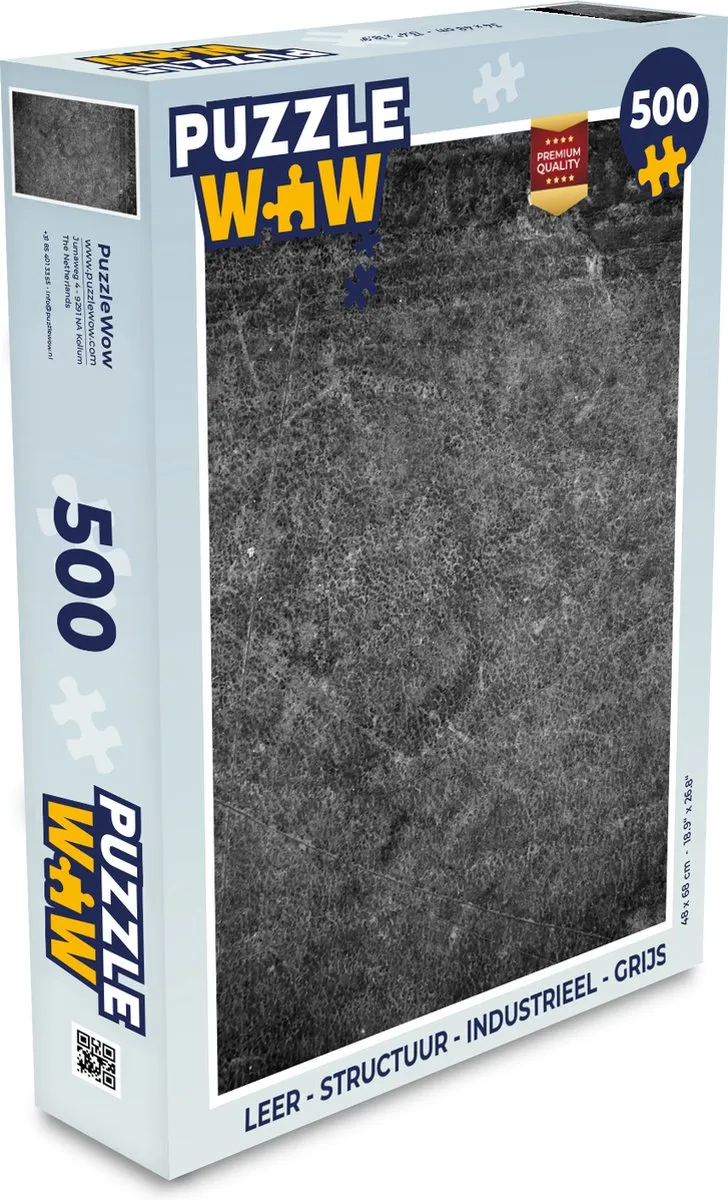 PuzzleWow Leer Structuur Industrieel Legpuzzel 500 Stuks - Multicolor