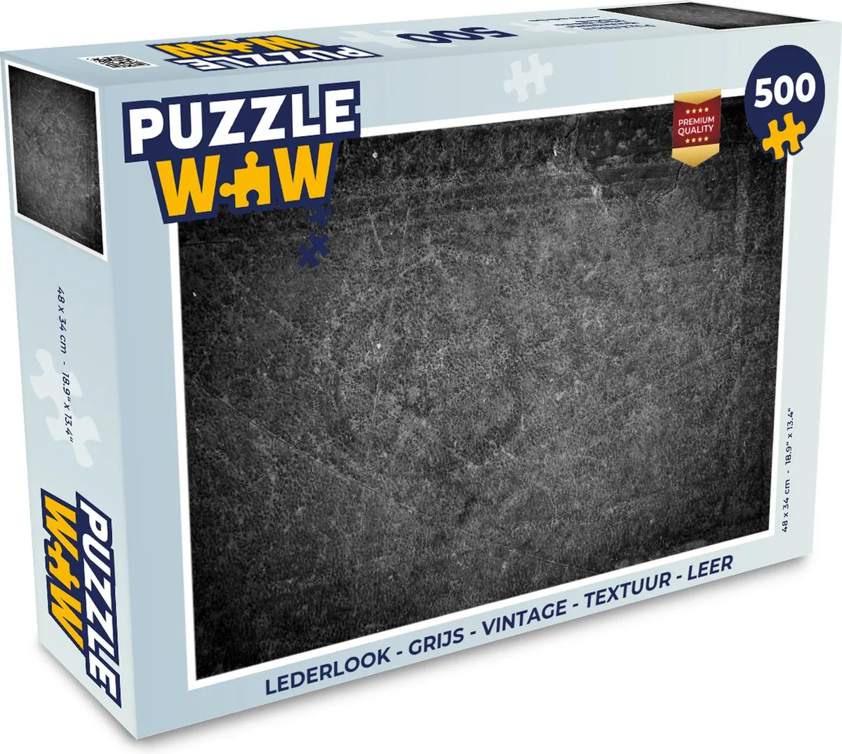 PuzzleWow Leer Structuur Industrieel Legpuzzel 500 Stuks