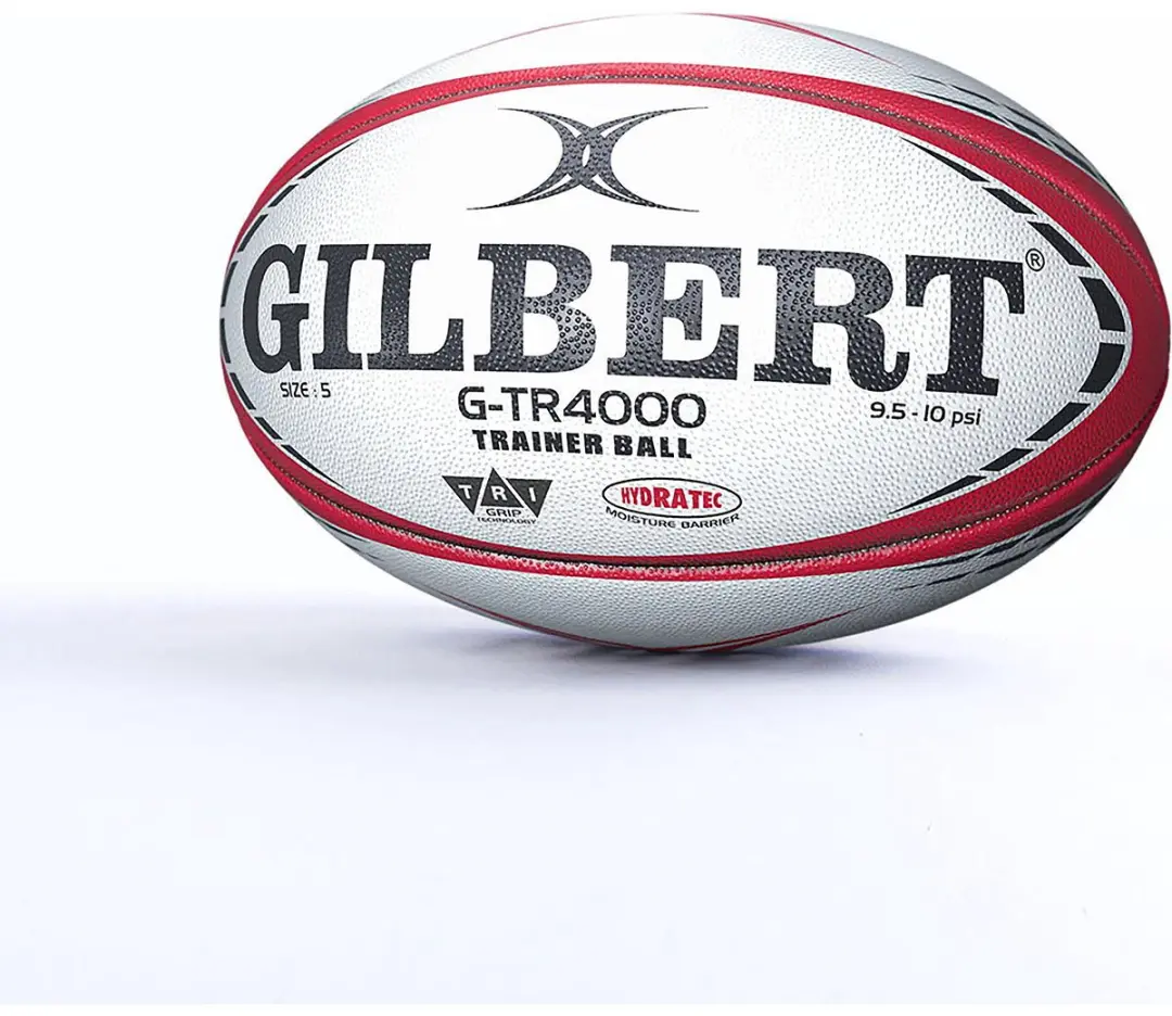 Gilbert G-TR4000 Rugbybal Maat 5 - Wit/Rood - afbeelding 3 van 6