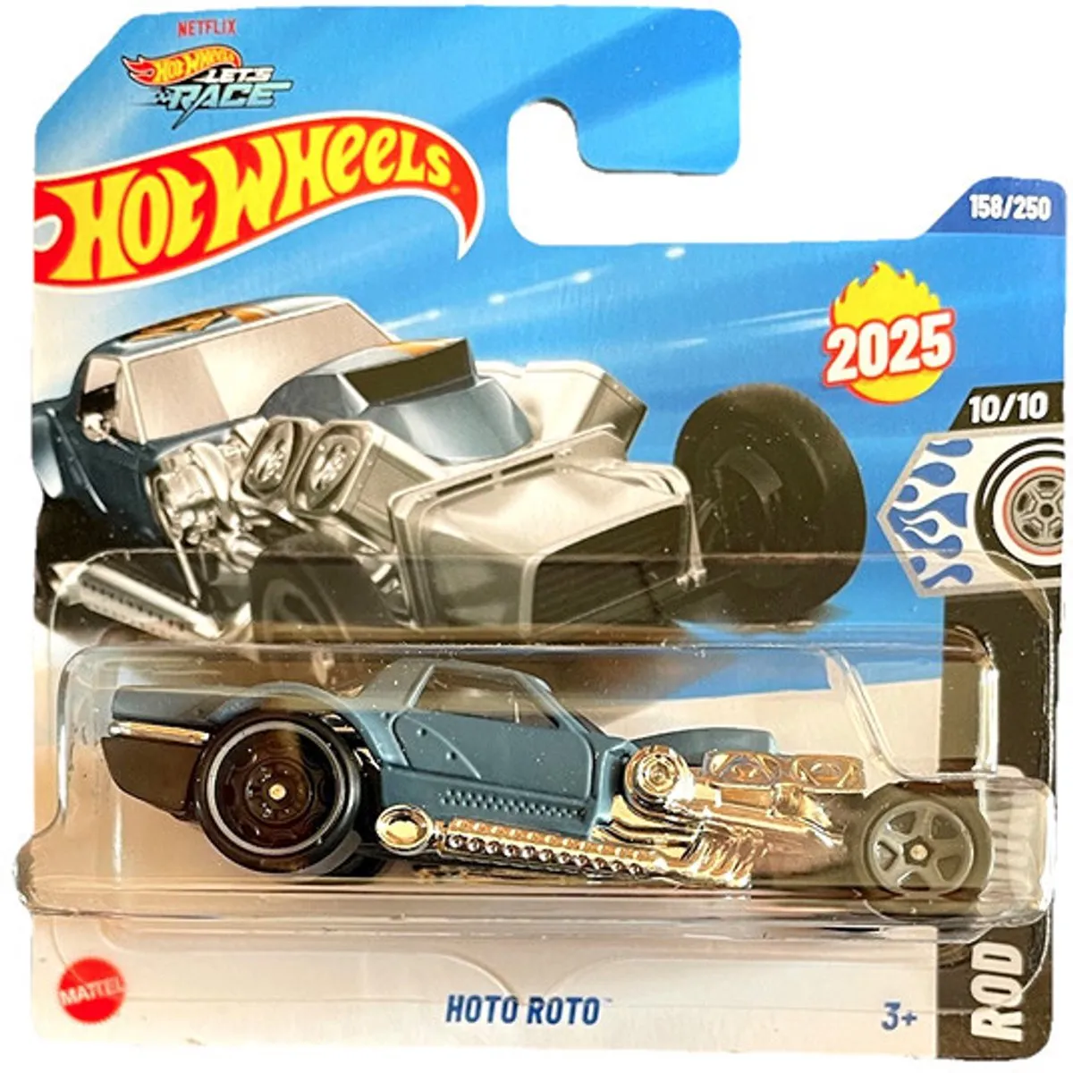Hot Wheels Hoto Roto Blue 2025 HW Rod Squad 1:64