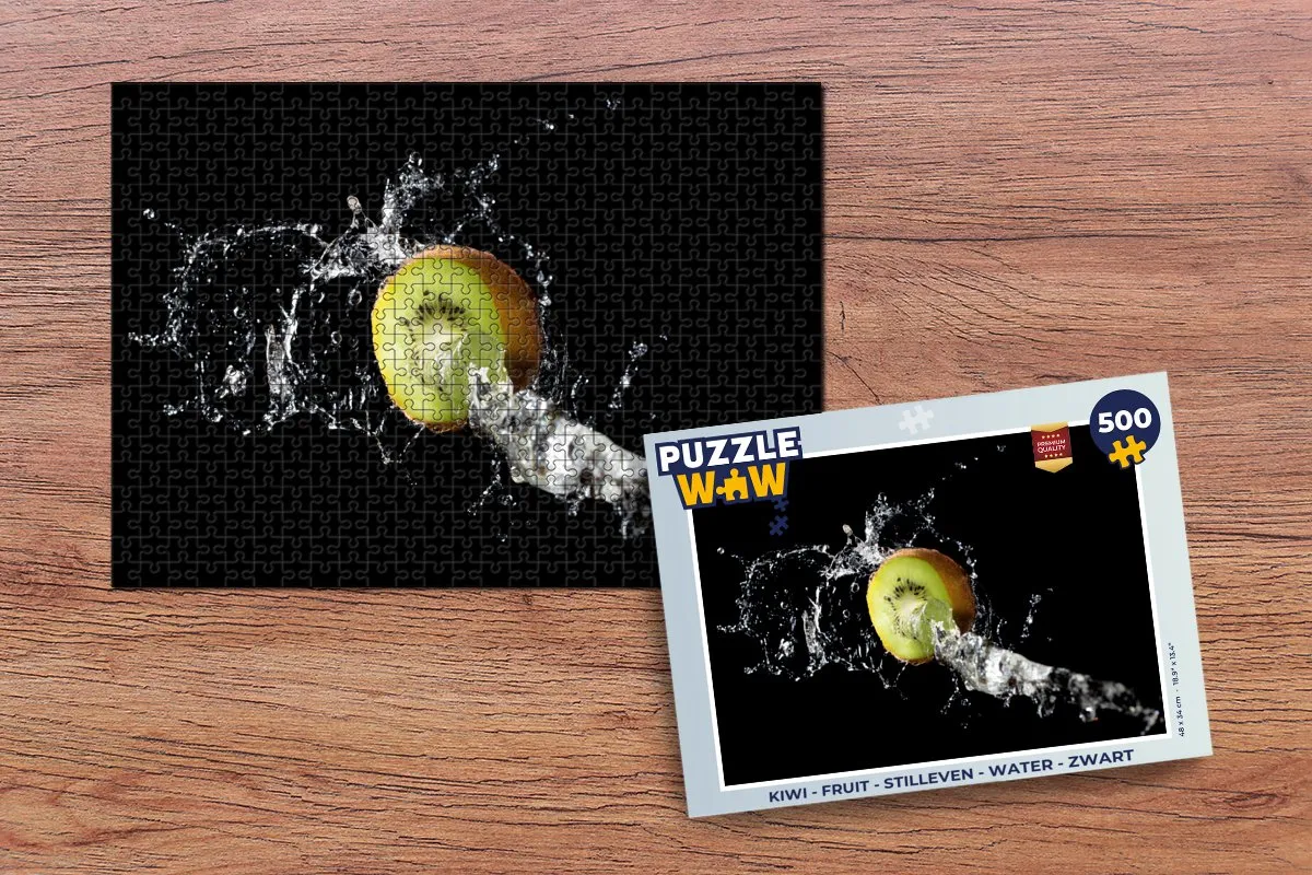 PuzzleWow Legpuzzel Kiwi - 500 Stuks - Multicolor