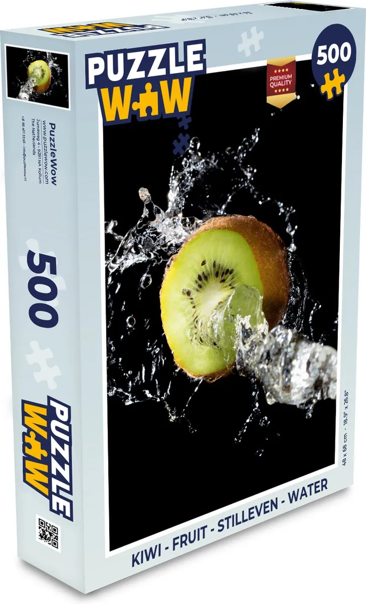PuzzleWow Legpuzzel Kiwi - 500 Stuks - Multicolor