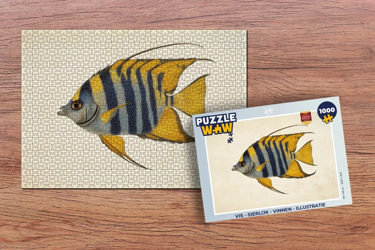 PuzzleWow Vis Sierlijk Legpuzzel 1000 Stuks