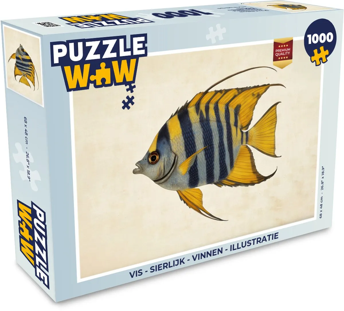 PuzzleWow Vis Sierlijk Legpuzzel 1000 Stuks