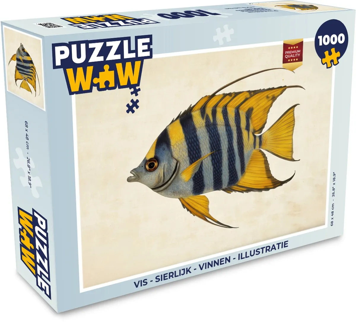 PuzzleWow Vis Sierlijk Legpuzzel 1000 Stuks