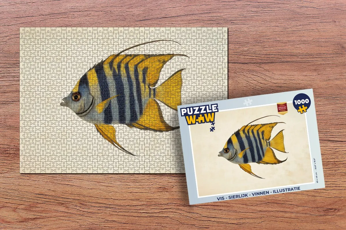 PuzzleWow Vis Sierlijk Legpuzzel 1000 Stuks