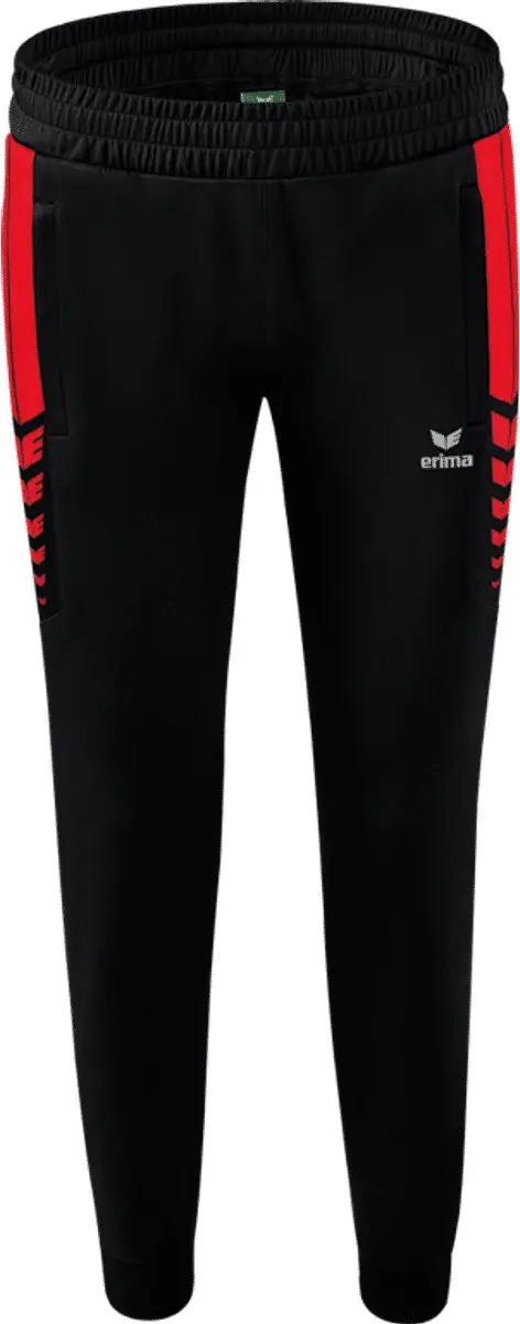 Erima Six Wings Trainingsbroek Kinderen 140 - Rood/Zwart - afbeelding 6 van 6