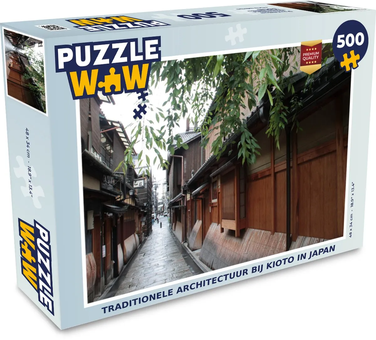 PuzzleWow Legpuzzel Traditionele Architectuur Kioto 500 Stuks